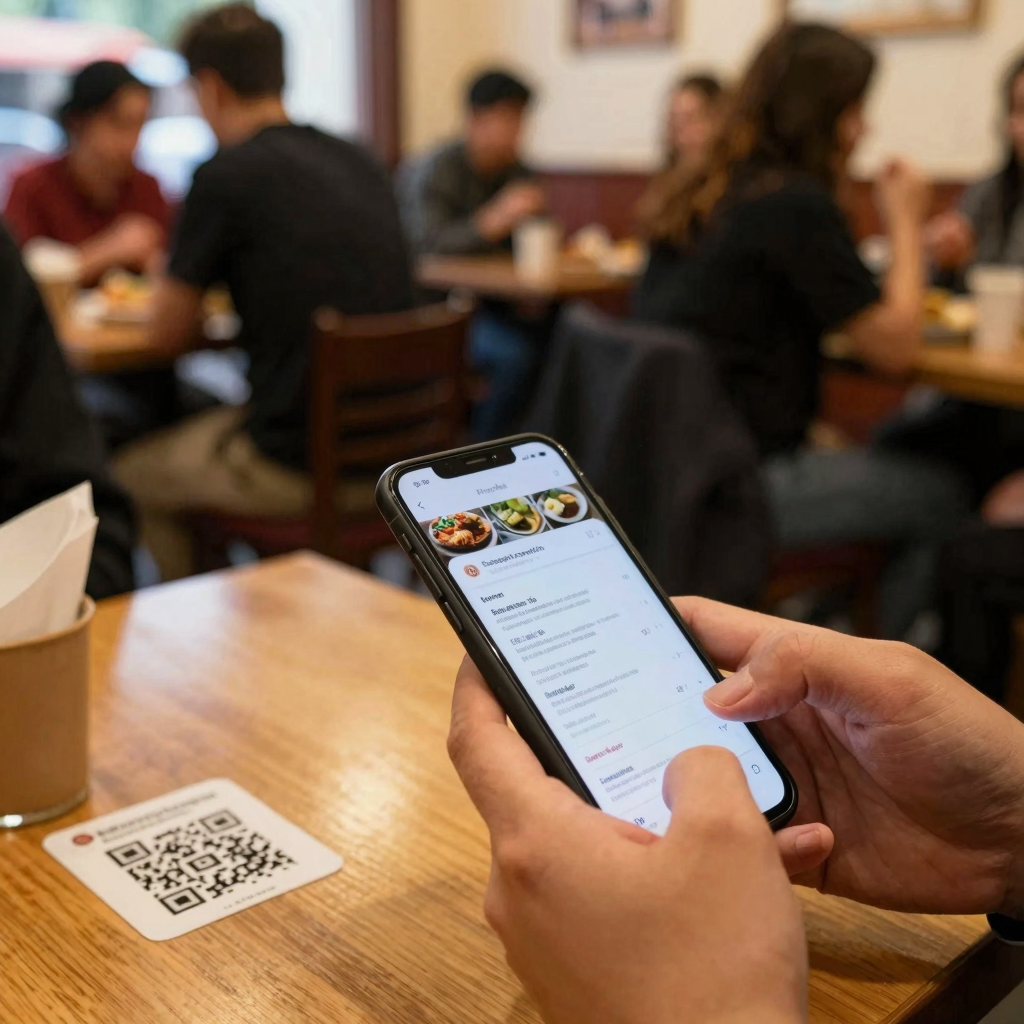 Flujo de pedido en restaurante desde móvil
